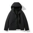 thumbnail image 1 of Txeol Men's Winter Coats Windproof Parka Jackets Thicken 3 in 1 Snow Ski Coat Hooded Warm Fleece Jacket with Pockets,Black,XL, 1 of 3