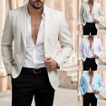 thumbnail image 1 of Txeol Mens Casual Blazer Suit Jackets Open Front Button Blazers Lightweight Business Causal Sports Jacket 2025,White,XL, 1 of 10