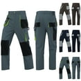thumbnail image 1 of Txeol Mens Color Block Tactical Pants Windproof Wear Resistant Multi Pocket Straight Leg Outdoor Cargo Pants Green,XXXXXL, 1 of 5