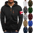 thumbnail image 1 of Txeol Mens Fleece Hoodies Full Zip Graphic Long Sleeve Sports Sweatshirts Casual Hooded Jackets with Zipper Pockets,Green,L, 1 of 3
