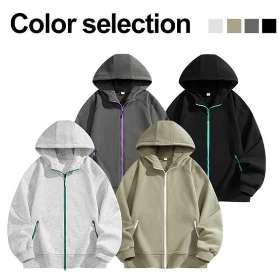 Txeol Mens Full Zip Hooded Sweatshirt Athletic Workout Fleece Hoodie Jackets with Zipper Pockets Lightweight Breathable Sweatshirts,M Green