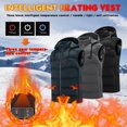 thumbnail image 1 of Txeol Mens Heated Hooded Vest Double Heating Control Zipper Jackets Keep Warm 9 Heating Zones Winter Coats,Gray,XL, 1 of 4