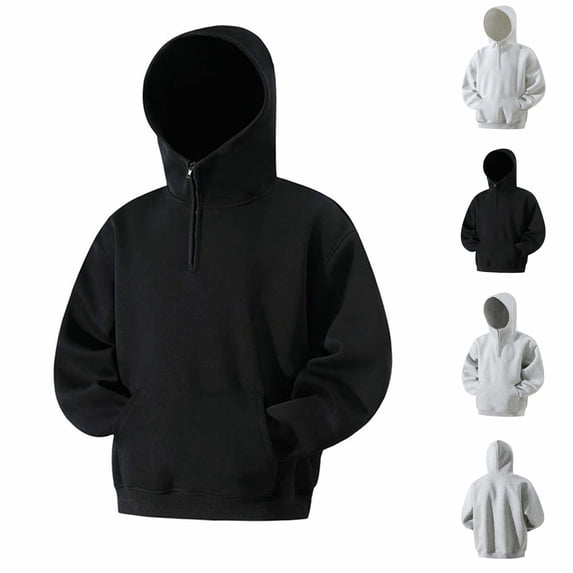 Txeol Mens Heavy Weight Light Fleece Pullover Hoodie with Kangaroo Pockets Drop Shoulde Oversized Pullover Sweatshirts,Gray,XXXL