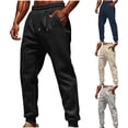 thumbnail image 1 of Txeol Mens Lightweight Fleece Lined Athletic Pants Elastic Waist Loose Fit Drawstring Sweatpants with Pockets Gray,XXL, 1 of 8