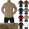 thumbnail image 1 of Txeol Mens Track Jackets Lightweight Full Zip Mock Neck Sweatshirts Long Sleeve Winter Warm Coats with Pocket 2025,Navy,XL, 1 of 9