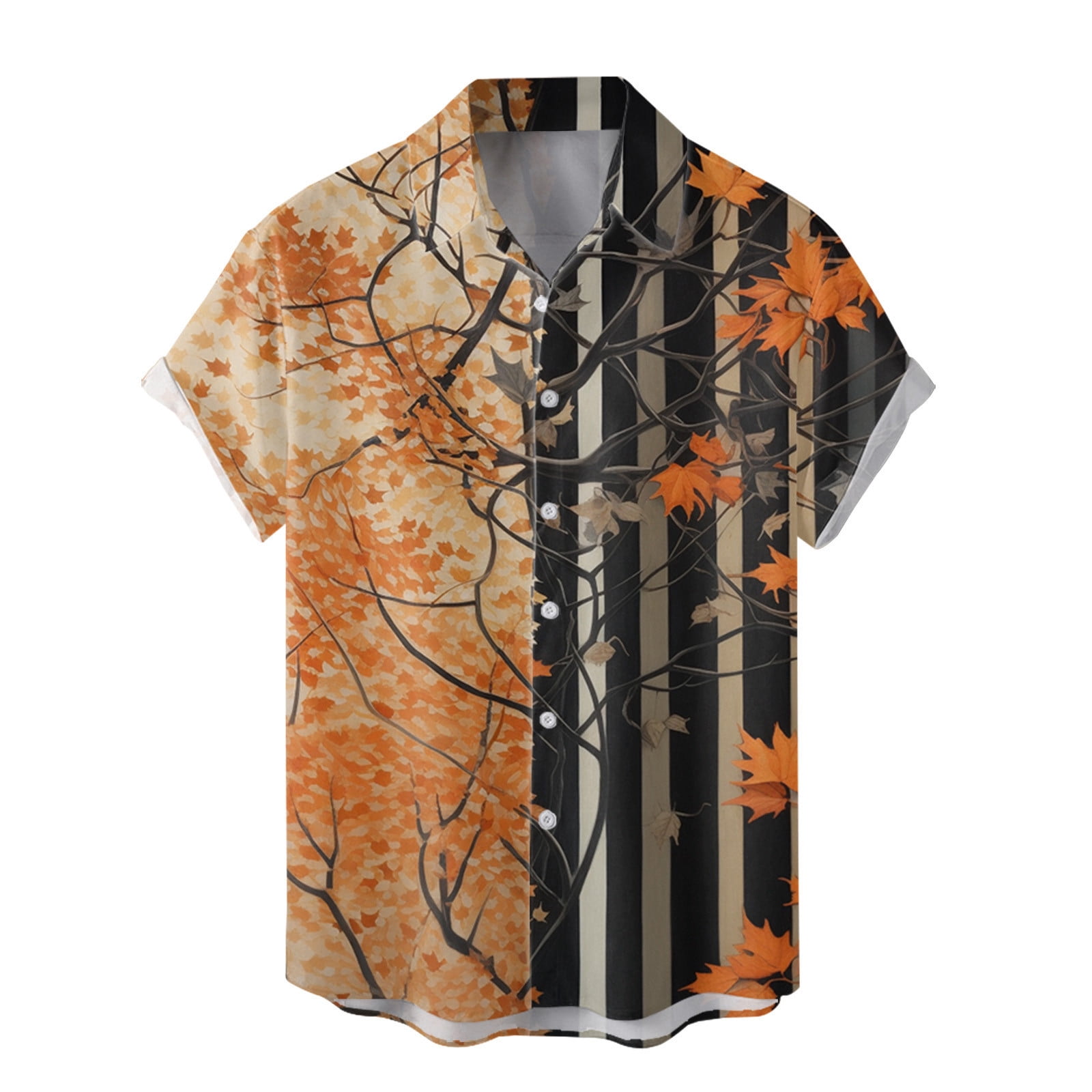 Txeol Novelty Hawaiian Shirts for Men,2024 Men's Coconut Print Hawaiian Short Sleeve Bowling