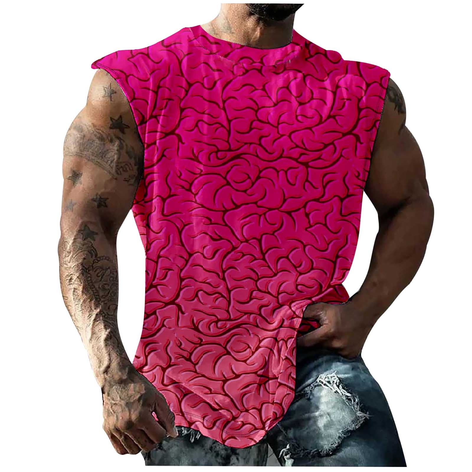 Txeol Summer Tank Tops for Men,Men's Workout Tank Tops Graphic Tees