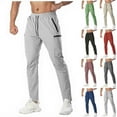 thumbnail image 1 of Txeol Sweatpants for Men Athletic Jogger Pants with Zipper Pockets Lightweight Stretch Gym Outdoor Activities Sportswear 2025-Gray,XXL, 1 of 6