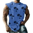 thumbnail image 1 of Txeol Tank Tops for Men Graphic,Men's Workout Tank Tops Fitness Tees Shirts for Men Summer Sleeveless Gym Bodybuilding Muscle Cut Off T-Shirts 2024 Blue XXXL, 1 of 6
