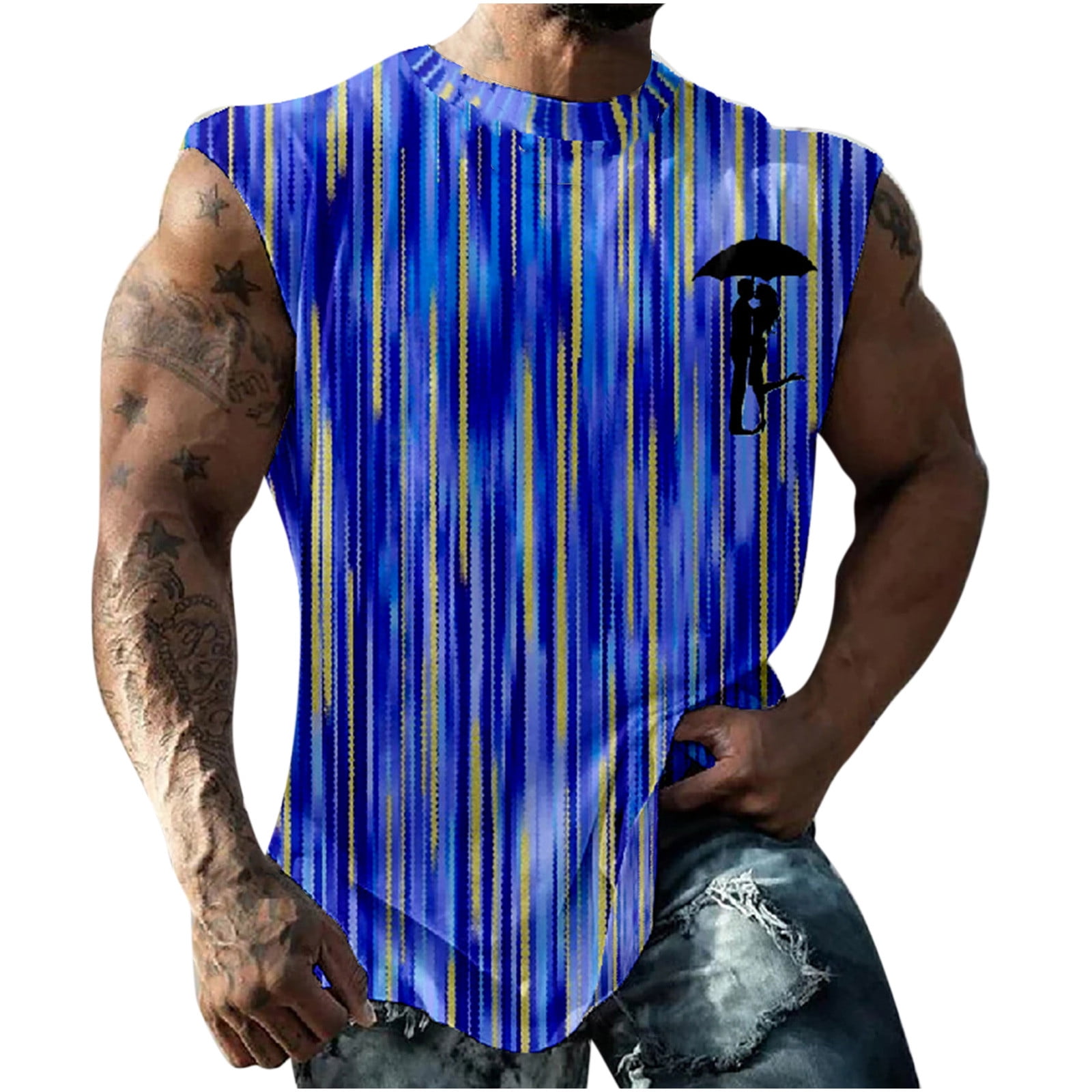 Txeol Tank Tops for Men,Men's Workout Tank Tops Graphic Tees Shirts for