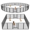 thumbnail image 1 of Txh001 Dog Playpen Outdoor, 24 Panels 40inch Indoor Dog Pen with Doors for Large/Medium/Small Dogs Pet Playpen Outdoor Dog Fence for RV, Camping, Yard, 1 of 7