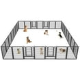 thumbnail image 1 of Txh001 Dog Playpen Outdoor, 28 Panels 40inch Indoor Dog Pen with Doors for Large/Medium/Small Dogs Pet Playpen Outdoor Dog Fence for RV, Camping, Yard, 1 of 7