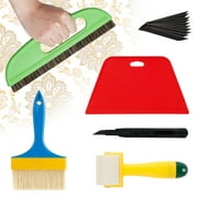 Txkrhwa 15PCS Wallpaper Smoothing Tool Kit, Multifunctional Wallpaper Tool Set with Brush Scraper, Roller and Art Cutter, Wallpaper Tools for Applying Peel and Stick Wallpaper