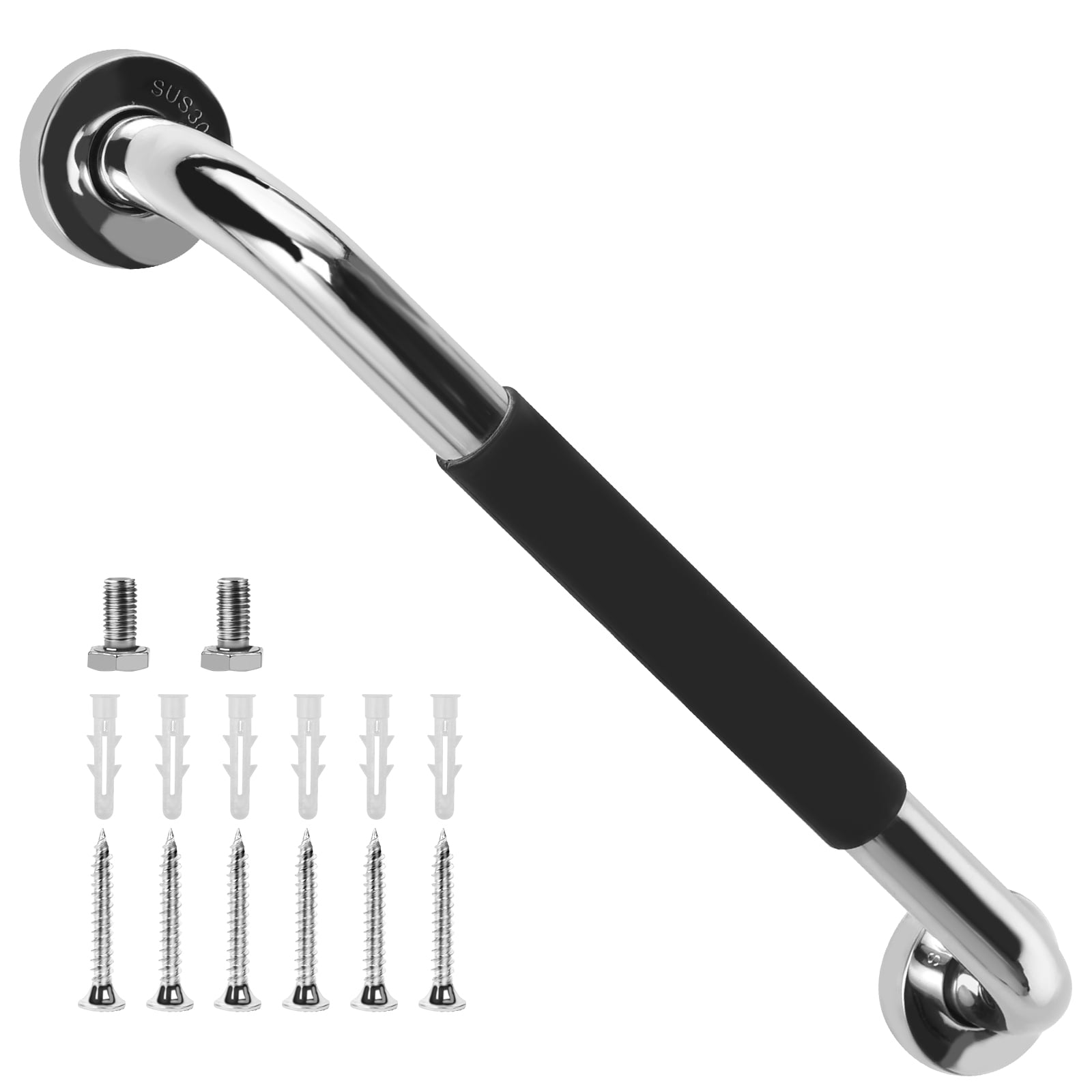 Txkrhwa 16 Inch Shower Grab Bars, Anti Slip Rubber Grip, Stainless ...