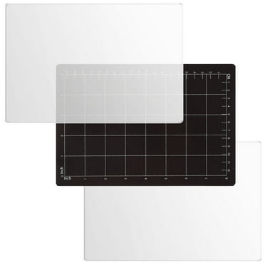 Txkrhwa 3PCS Die Pad Set, Reusable Magnetic Shim and Acrylic Cutting Pad Set, Die Cutting Plate Embossing Machine Die Pad, for Most Die Cutting Machine
