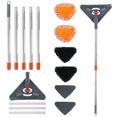 thumbnail image 1 of AEVXKHI 82inch Wall Cleaner Mop Ceiling Cleaner and Baseboard Duster with Extension Pole and 6PCS Replaceable Microfiber Head Pads for Home Cleaning, 1 of 11