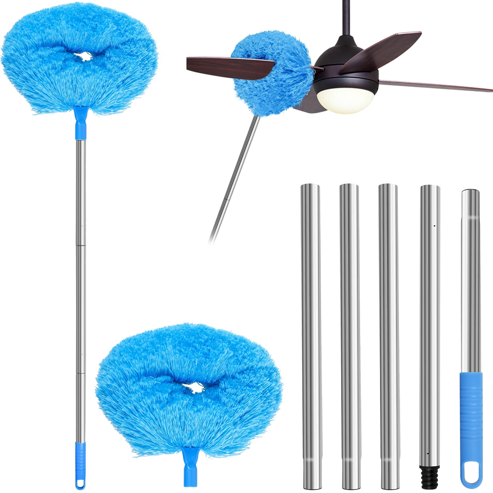Txkrhwa Ceiling Fan Cleaner Duster with 66.9 Inch Telescopic Handle