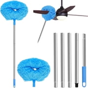 AEVXKHI Ceiling Fan Cleaner Duster with 66.9 Inch Telescopic Handle Reusable Fibre Ceiling Fan Blade Cleaner with Removable Cleaning Head Hanging Ceiling Fan Cleaner Duster Tool