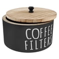 thumbnail image 1 of AEVXKHI Coffee Pod Organizer, Coffee Filter Holder, Wooden Coffee Filter Storage Container with Lid, Coffee Filter Dispenser, Coffee Filter Basket for Bar Counter Coffee Bar Decor, 1 of 12