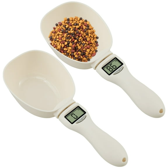 Txkrhwa Digital Scale Weighing Spoon with LED Display, Feeding Spoon with Removable Handle Precise Weighing Spoon Suitable for Pets