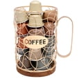 thumbnail image 1 of Txkrhwa Large Capacity K Cup Storage Basket, Gold Wire Coffee Pod Basket, Round Coffees Holder with Handle Decor for Countertop, 1 of 10