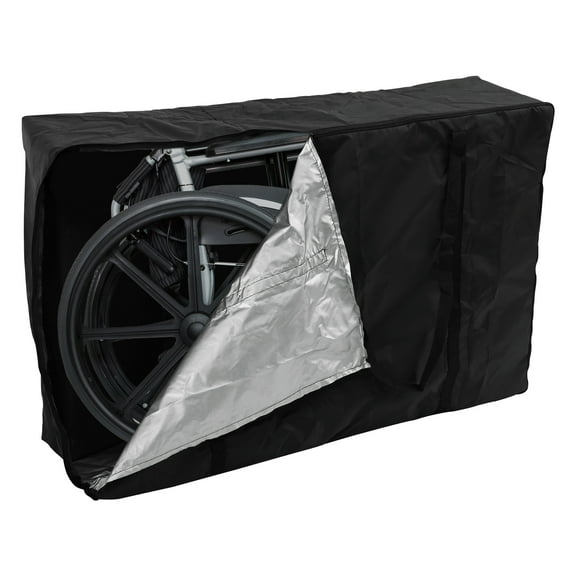 Txkrhwa Oxford Cloth Rollator Travel Bag, Waterproof Wheelchair Bag Wear Resistant Folding Wheelchair Bag for Folding Walker Car Airplane Traveling