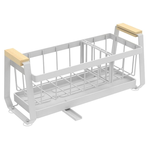 Txkrhwa Kitchen Sink Organizer Tray, Kitchen Sink Sponge Soap Holder, Countertop Sink Holder, Stainless Steel Sink Caddy, Kitchen Countertop Accessories