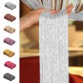 thumbnail image 1 of Txkrhwa String Door Curtain Fly Screen Window Panel Tassel Fringe Beads Room Divider 3.28 * 6.56 ft/Set, 1 of 8