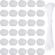 AEVXKHI 30 Pack Nylon Lint Traps, Washing Machine Hose Nylon Lint Catcher, Washer Hose Filter with 30 Pack Cable Ties for Laundry Sink Drain