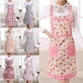 thumbnail image 1 of Txlpkdyx Apron,Kitchen Floral Apron with Pockets,Adjustable Straps Soft Chef Apron with Two Pockets,for Home Kitchen Use, 1 of 5