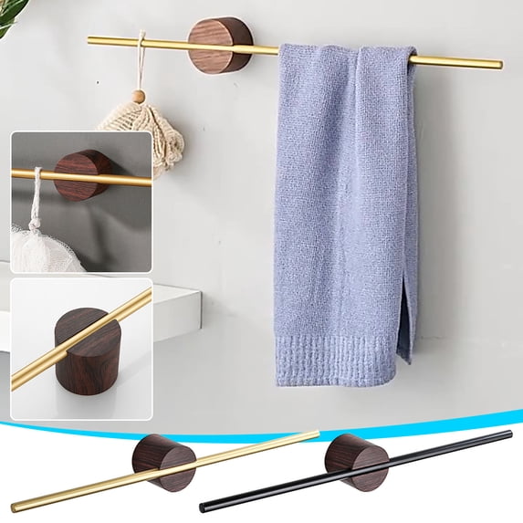 Txlpkdyx Bathroom Punch- Towel Bar Bathroom Rack Creative Towel Rack Thickened Rod