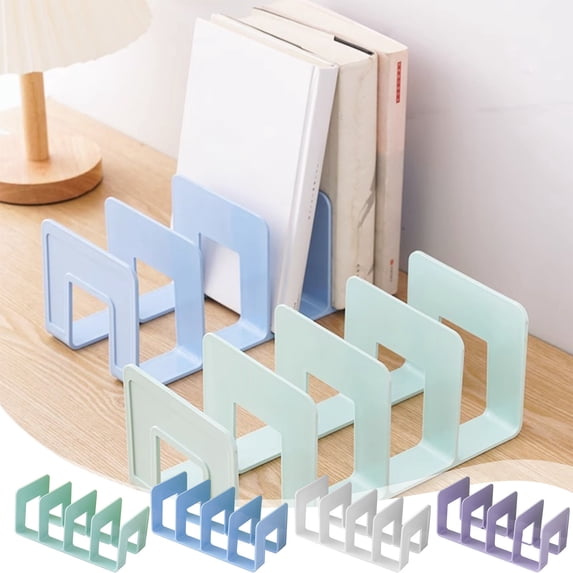 Txlpkdyx Bookend,Adjustable Large Desktop Book Shelf & Storage Cabinet,Heavy-Duty Metal Book Shelf,Desktop Organizer with Storage Dividers for Office & Home Use
