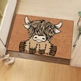 thumbnail image 1 of Txlpkdyx Cute Highland Cow Shaped Rug,Soft Fluffy Bedroom Area Rug for Nursery,Non-Slip Faux Fur Accent Carpet for Living Room Decor, 1 of 5