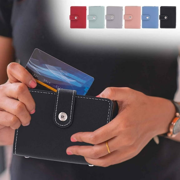 Txlpkdyx Mini Wallet,Cash & Card Organizer Binder & Card Holder,for Savings Challenges,Credit Cards,IDs,and Pocket Money Management