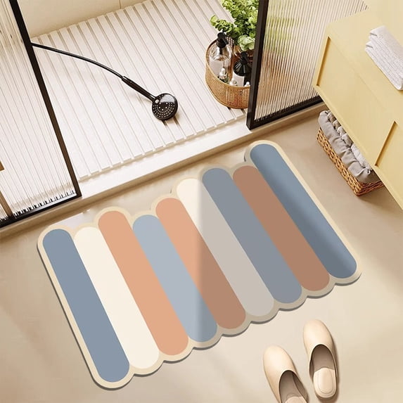 Txlpkdyx Super Absorbent Bath Mat,Quick-Drying Non-Slip Bathroom Rug with Rubber Backing,Machine Washable Shower Floor Mat for Bathtub & Vanity
