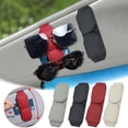 thumbnail image 1 of Txlpkdyx Support For Lenses Sun Visor Car Magnet Clip Leather Hang Sunglasses Bracket Rectangle Sunglasse, 1 of 5