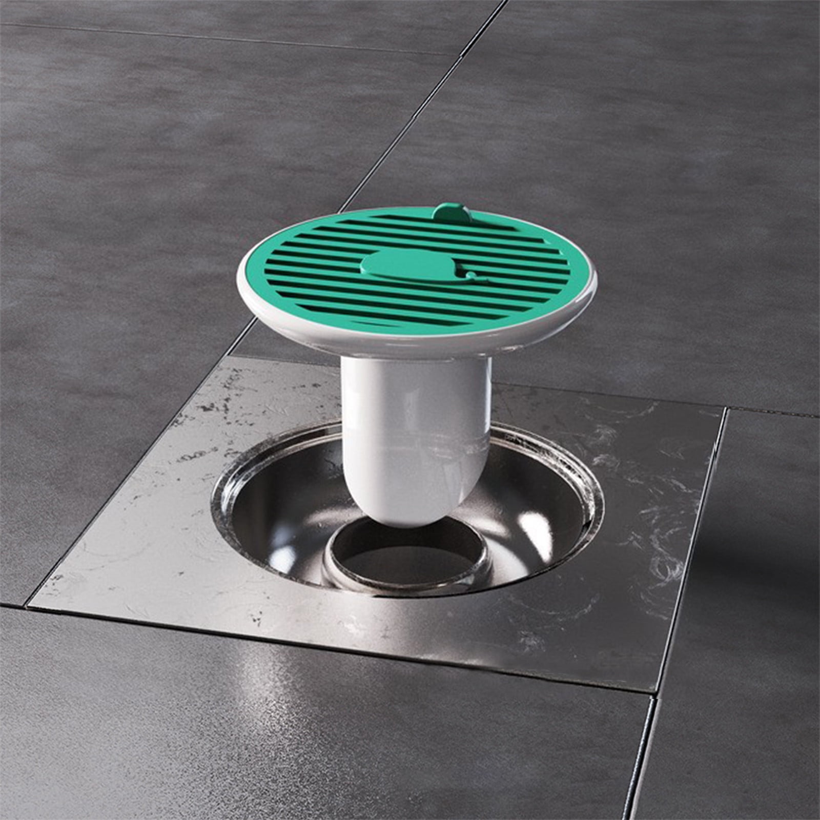 Txmfgh Drain Backflow Preventer One Way Drain Valve for Shower Floor Water Drainage (White