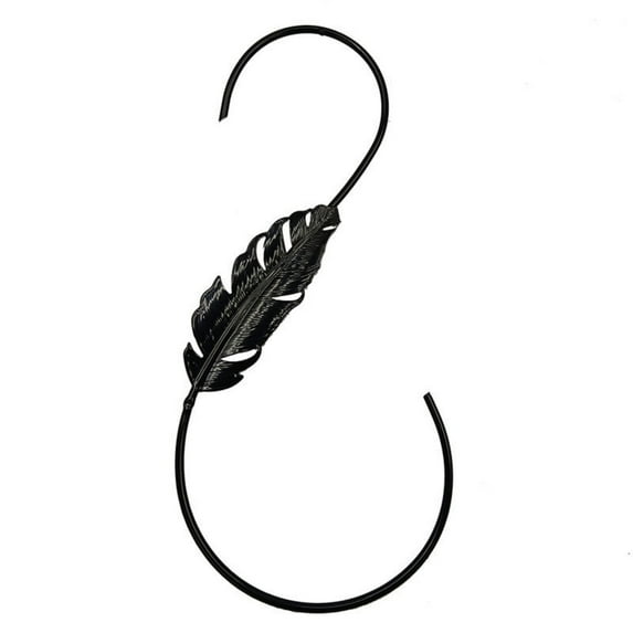 Txmfgh Heavy Duty Outdoor S Hooks - Long Black Hooks for Hanging Plants, Bird Feeders, and More