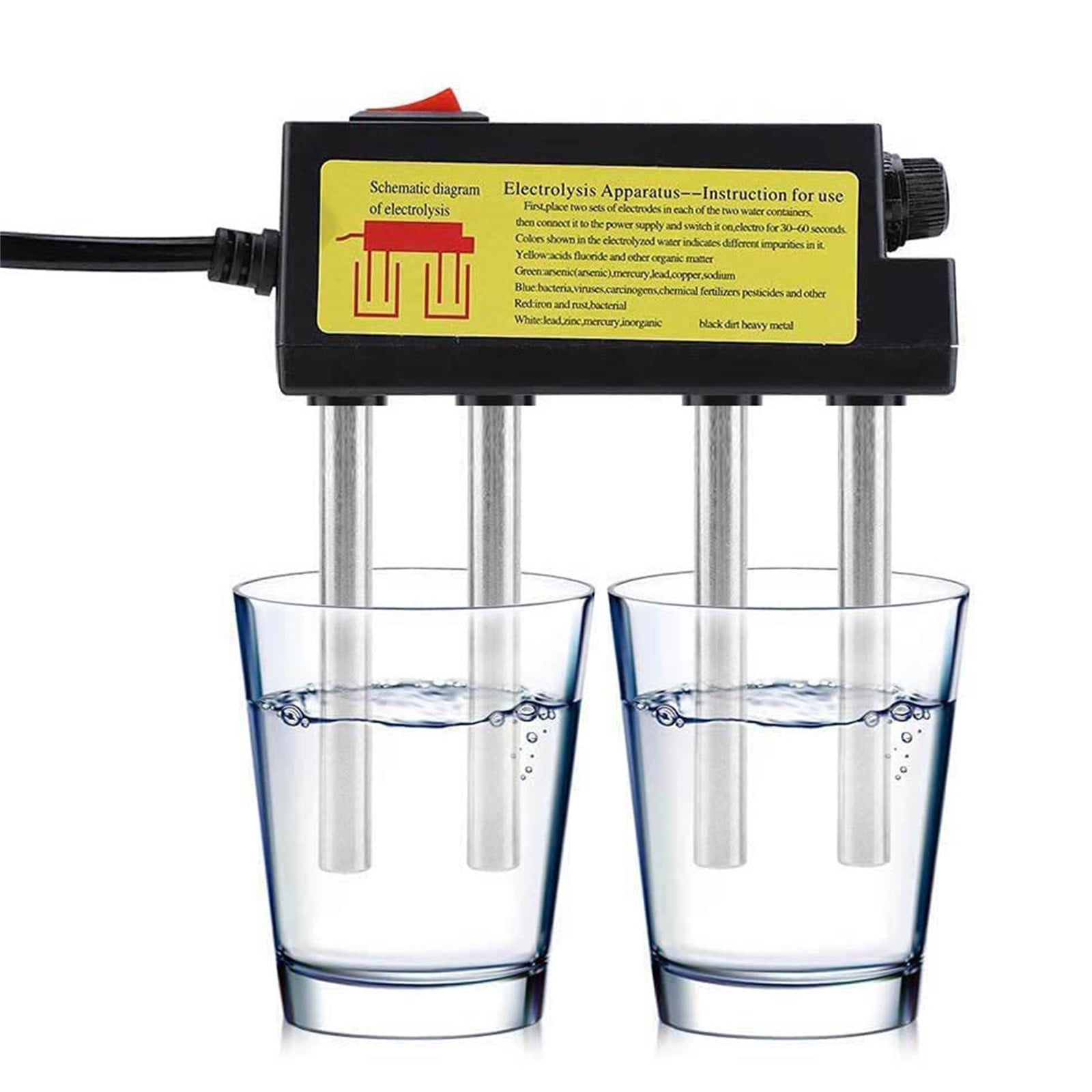 Txmfgh Water Electrolyzer Set - Portable Water Quality Testing Tool 