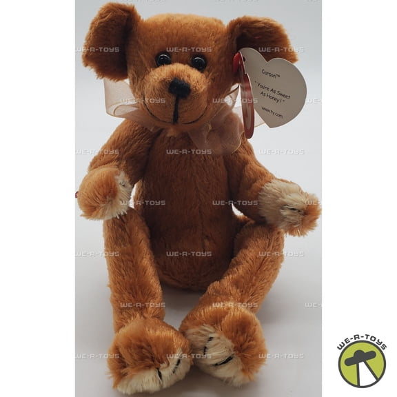 TY Attic Treasures Collection "Carson" The Potbellied Teddy Bear Beanbag Plush Toy