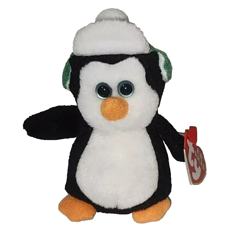 Ty Baby Beanies Toboggan the Penguin Plush