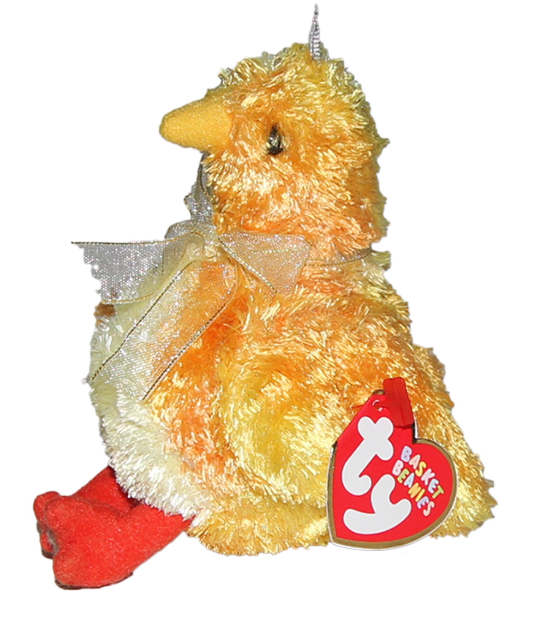 Ty Basket Beanie Chickie the Chick Stuffed Animal MWMT