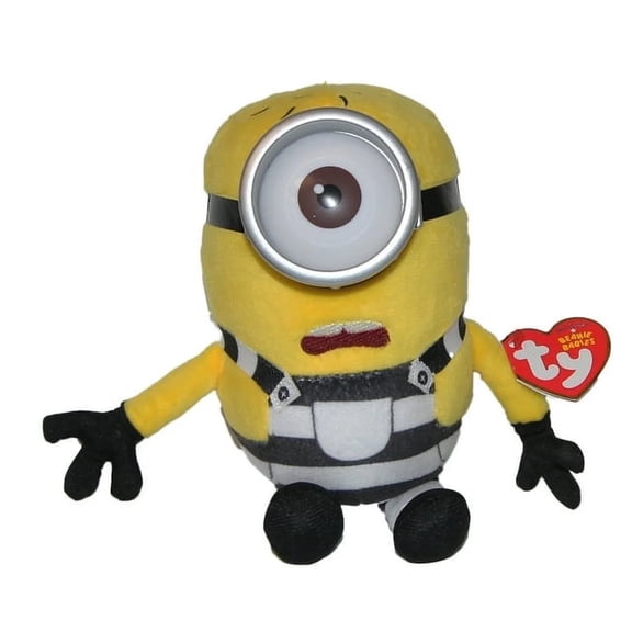 Ty Beanie Babies - CARL Despicable Me 3 Minion (8" Plush)(BONUS ONE RANDOM TY ERASER)