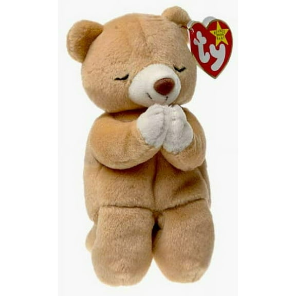 Ty Beanie Babies - HOPE the Praying Bear (6" Plush)(BONUS ONE RANDOM TY ERASER)