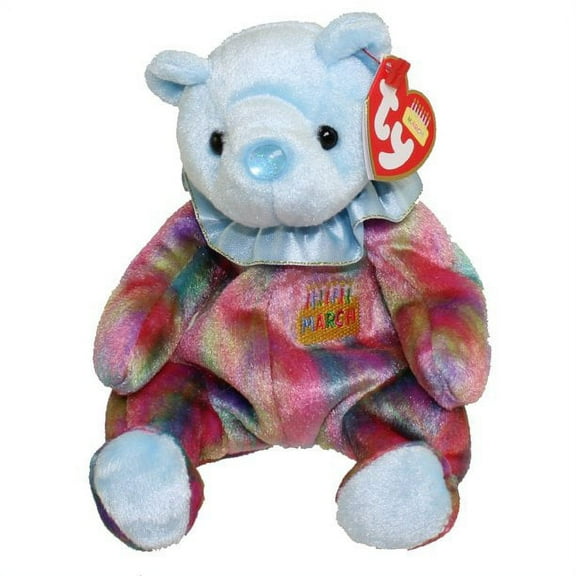 Ty Beanie Babies Happy Birthday Bear March Plush