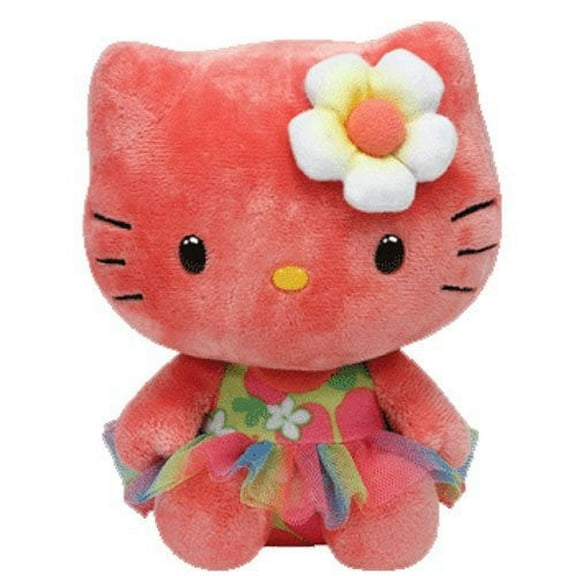 Ty Beanie Babies Hello Kitty Rose Plush (Rainbow Tutu) Regular