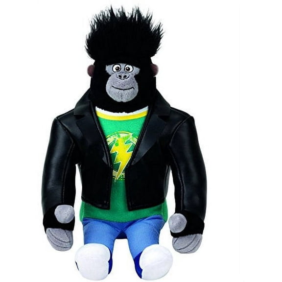 Ty Beanie Babies - JOHNNY the Gorilla (Movie - Sing)(9" Plush)(No Ty Hang Tag)(BONUS 1 FUN CHOPS & 1 TY CARD)