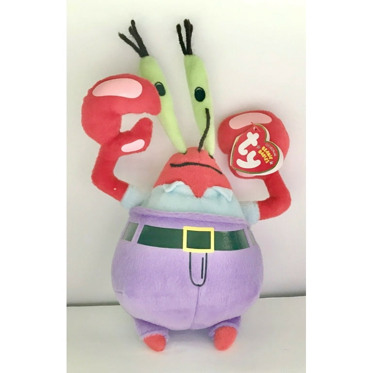 Ty Beanie Babies Mr. Krabs The Crab Spongebob Squarepants Plush NEW