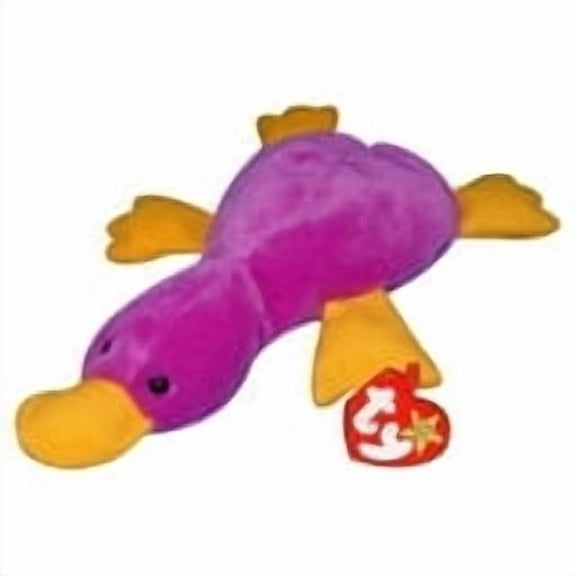 Ty Beanie Babies - Patti the Platypus 9" Plush (BONUS 1 FUN CHOPS & 1 ZIPPER BRACELET)