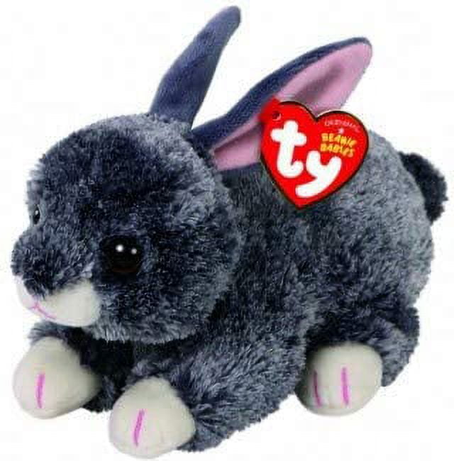 Ty Beanie Babies Smokey The Gray Bunny Rabbit 6" Plush Toy